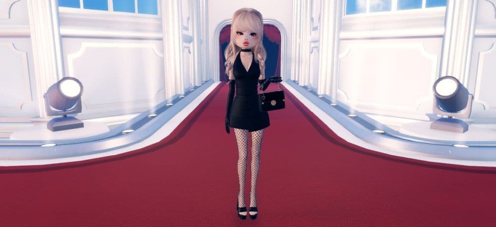 Classic Black Elegance - Casino Night DTI outfit