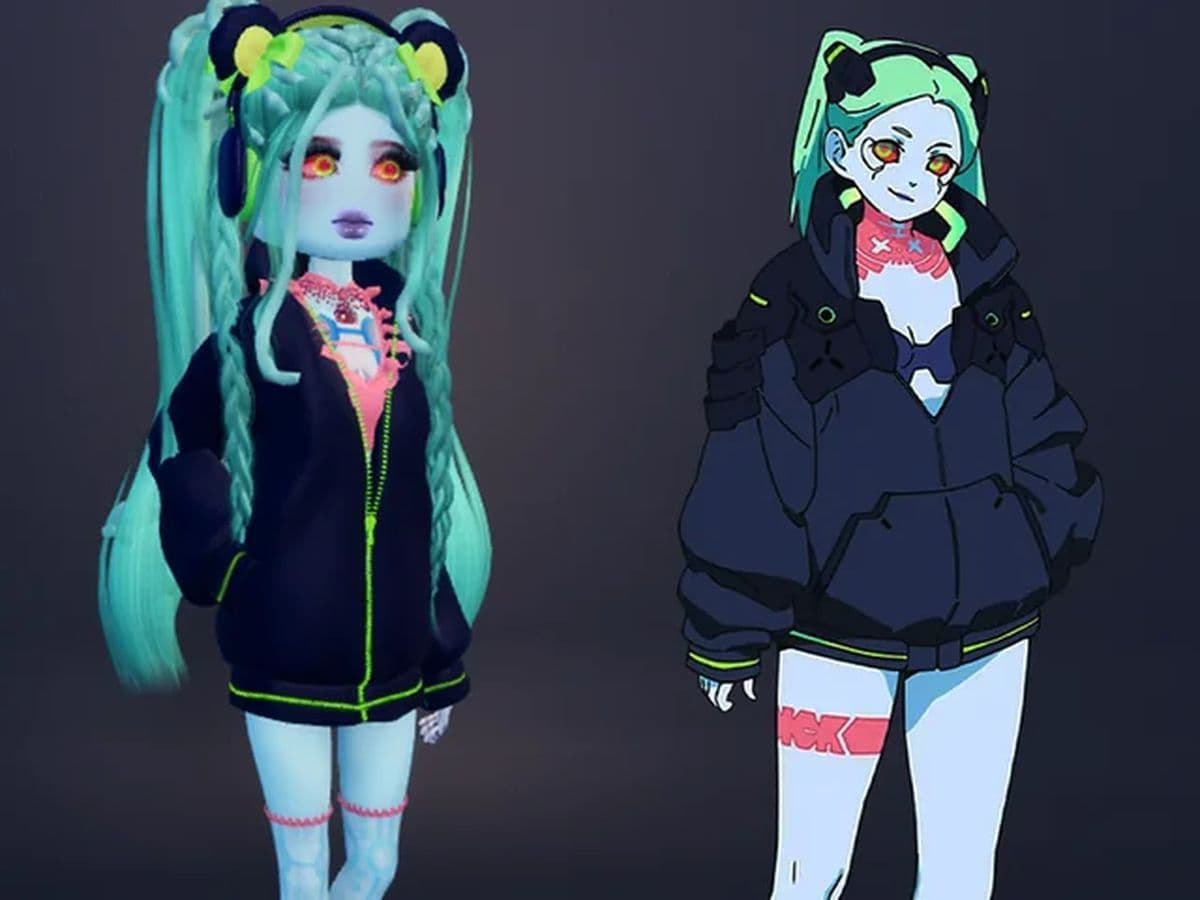 Neon Samurai - Cyberpunk DTI outfit idea