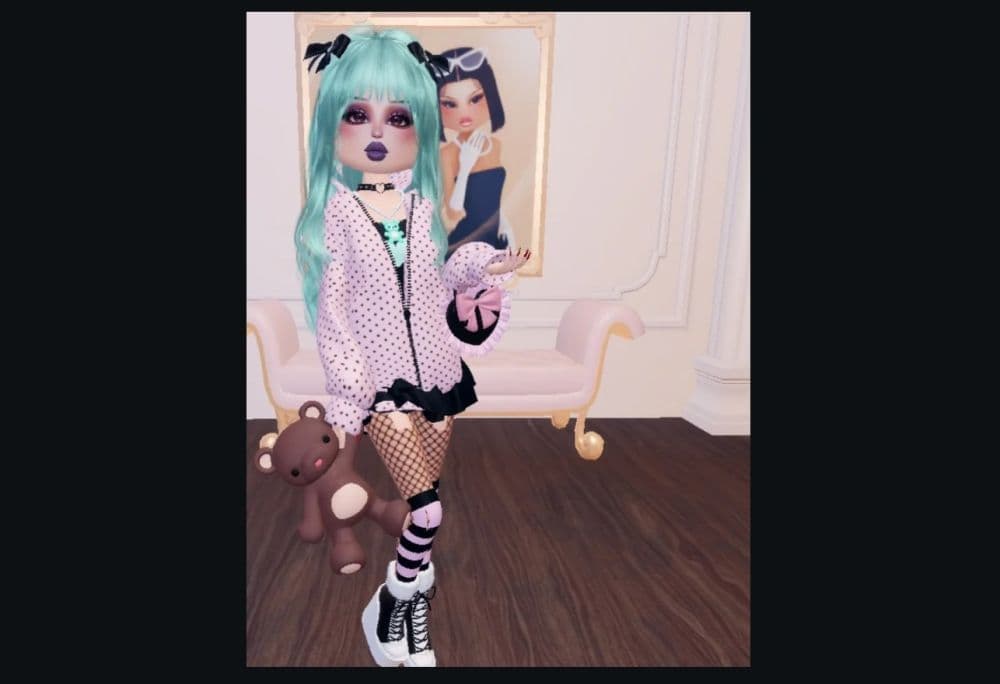 Mint Nightmare - Pastel Goth DTI outfit